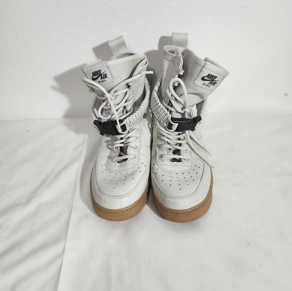 Nike Light Gray High-Top Sneakers 7.5 SF AF1 - Picture 1 of 5